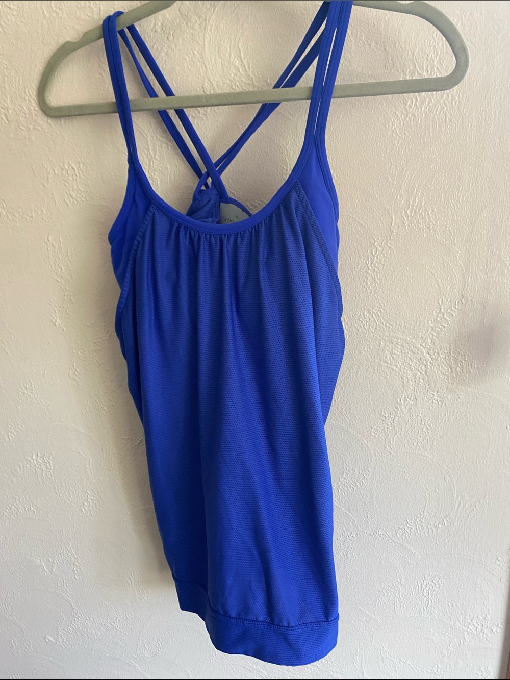 Athleta Royal Blue Strappy Sports Tank